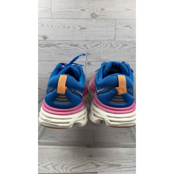 Hoka One  W Bondi 8 Running Shoes Womens Size 9.5 B Blue Athletic Wide #388 - Picture 7 of 8